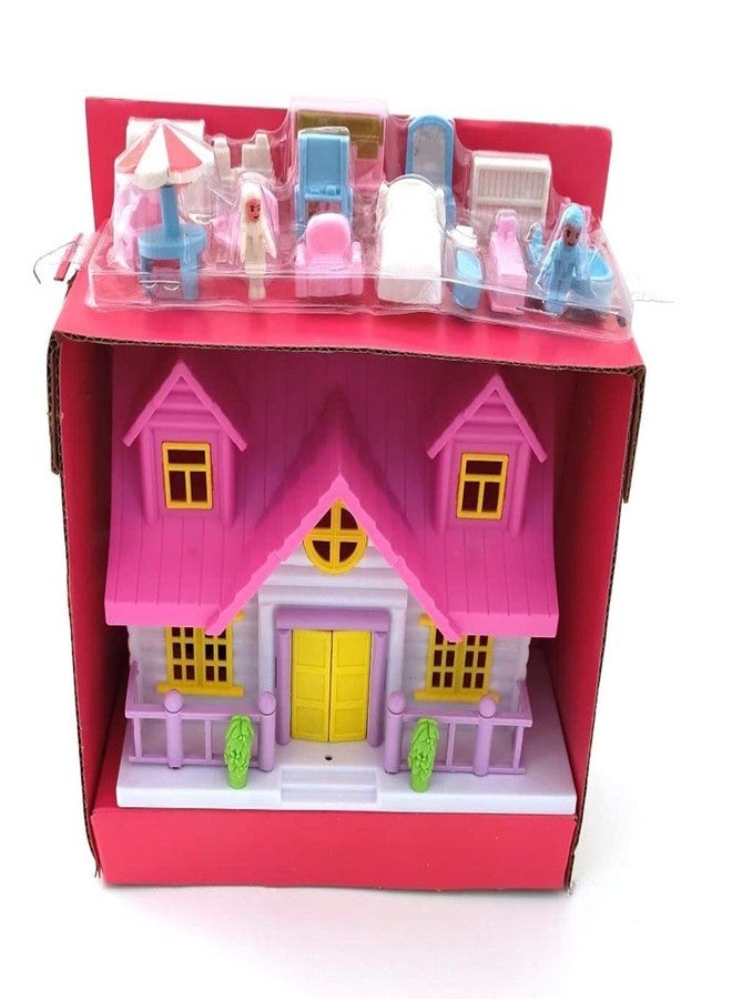RPC99 Mini Doll House Set for Girls Kids, Folding & Openable Door with Furniture, 100% Non-Toxic BPA Free Plastic, Doll House Play Set (MINI Doll House) - Image 4
